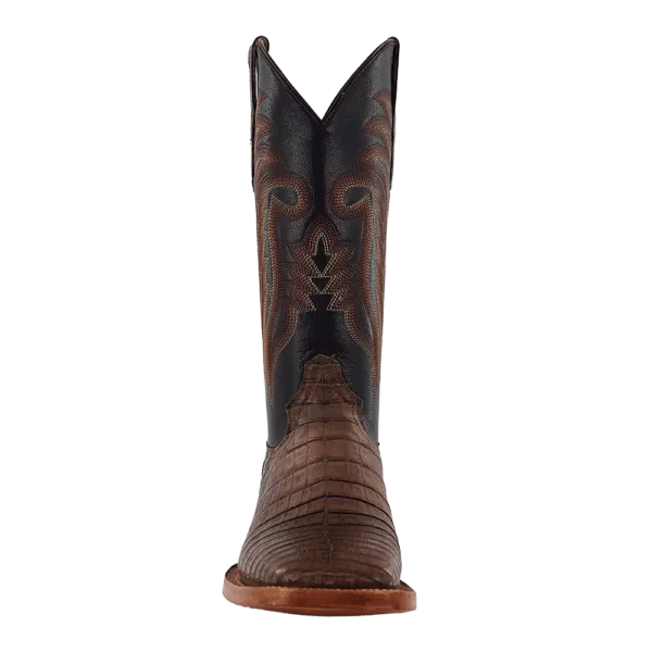 R WATSON BOOTS Boots R Watson Men's Coco Brown Caiman Belly Exotic Western Boots RW2004-2