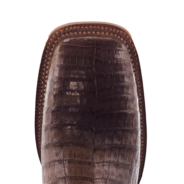 R WATSON BOOTS Boots R Watson Men's Coco Brown Caiman Belly Exotic Western Boots RW2004-2