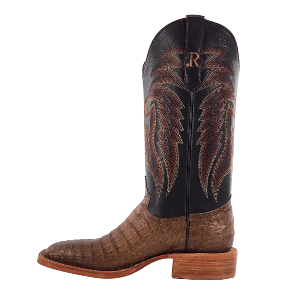 R WATSON BOOTS Boots R Watson Men's Coco Brown Caiman Belly Exotic Western Boots RW2004-2