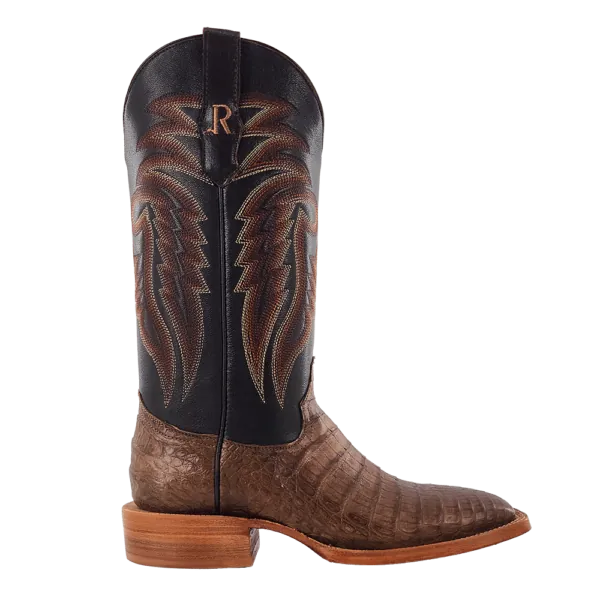 R WATSON BOOTS Boots R Watson Men's Coco Brown Caiman Belly Exotic Western Boots RW2004-2