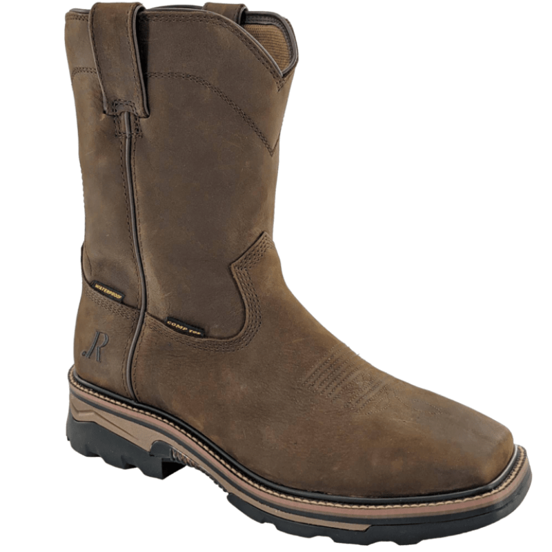 R WATSON BOOTS Boots R. Watson Men's Dark Earth Cowhide Waterproof Work Boots RW1023-WP