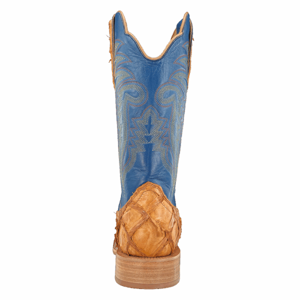 R WATSON BOOTS Boots R Watson Men's Saddle Matte Pirarucu Exotic Western Boots RW7806-2