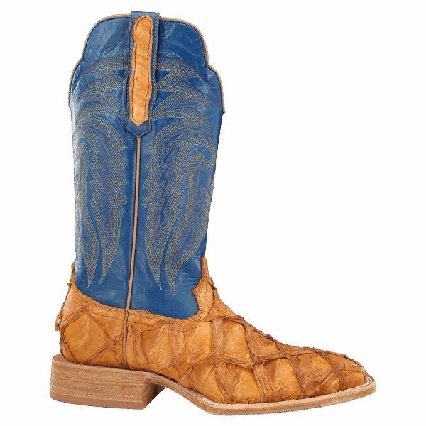 R WATSON BOOTS Boots R Watson Men's Saddle Matte Pirarucu Exotic Western Boots RW7806-2