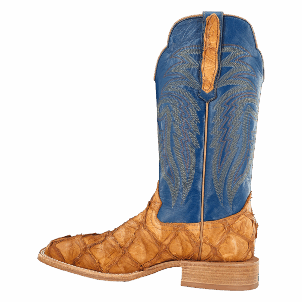 R WATSON BOOTS Boots R Watson Men's Saddle Matte Pirarucu Exotic Western Boots RW7806-2