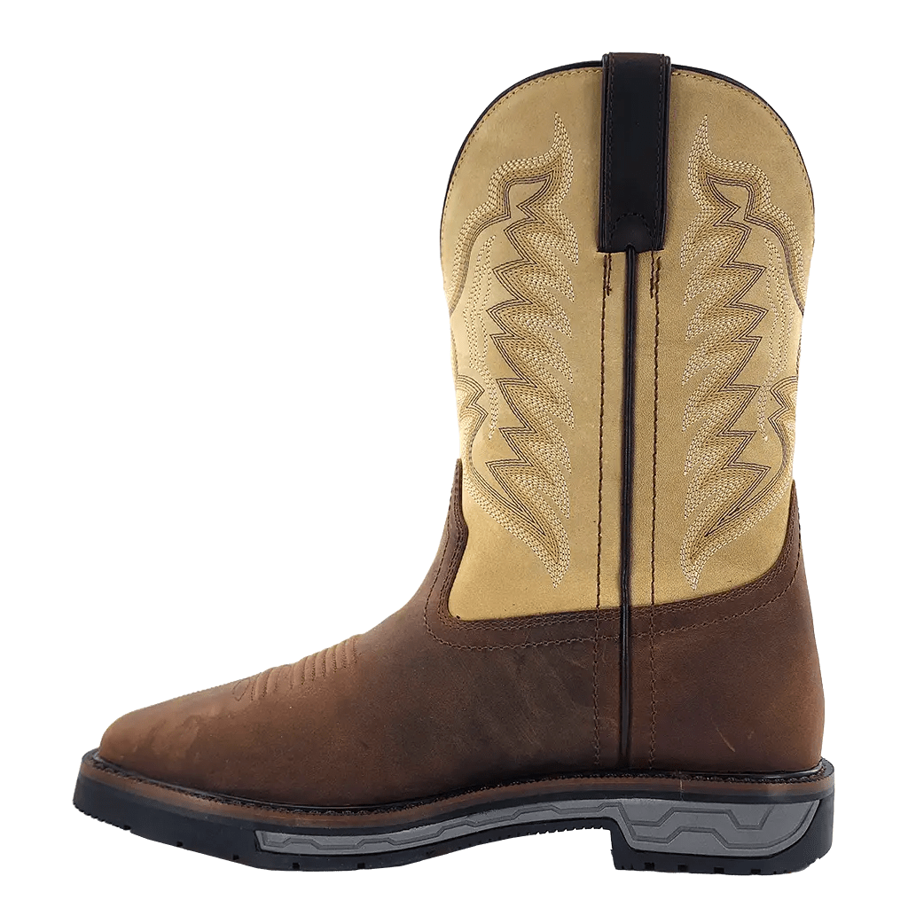 R WATSON BOOTS Boots R. Watson Men’s Walnut Cowhide Wide Square Work Boot RW1803