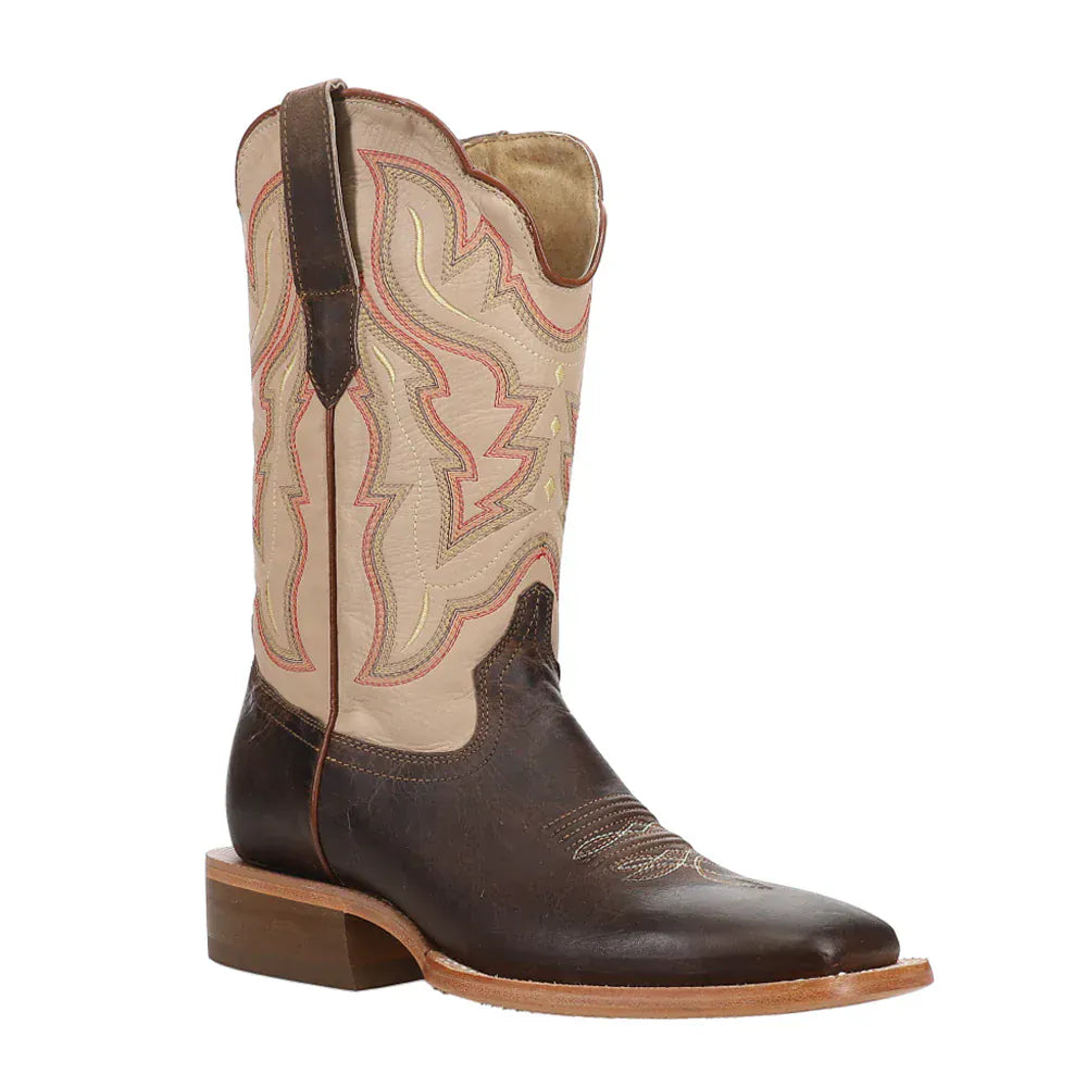 R WATSON BOOTS Boots R Watson RW Ranch Women's Ivory & Mad Brown Cowboy Boots WRL0006-2