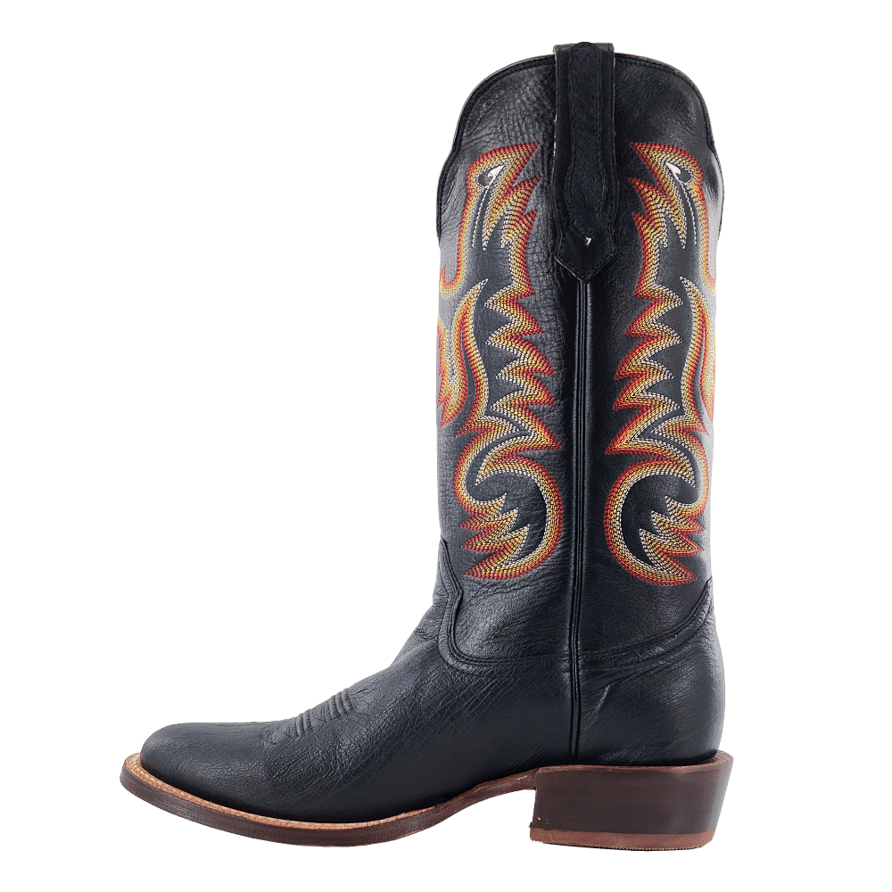 R Watson R. Watson Men's Black Sinatra Smooth Ostrich Exotic Western Boots RW55 ...