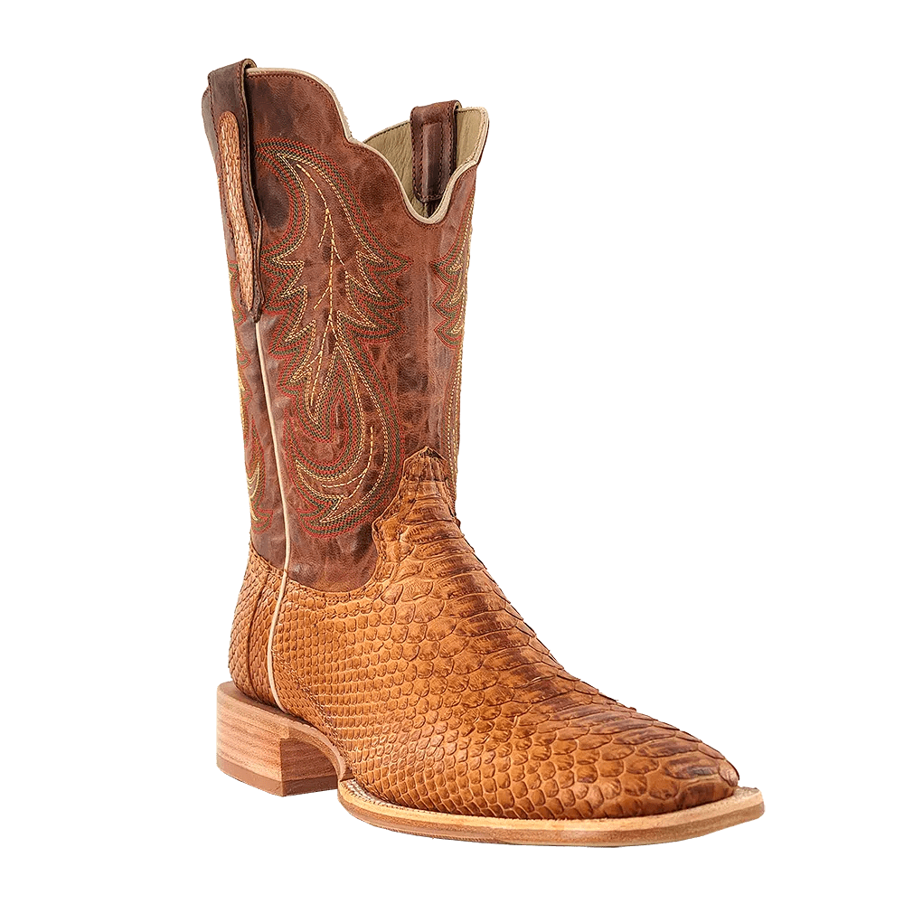 R WATSON BOOTS Mens - Boots - Western - Exotic R. Watson Men's Camel Back Cut Python Western Boots RW7915-2