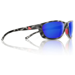 RedFin Polarized Fishing Polarized Sunglasses Black Tortoise-Atlantic Blue Keewaydin