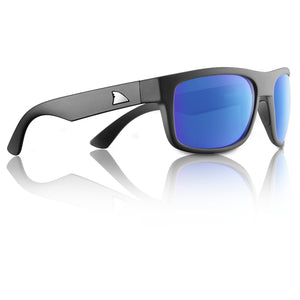 RedFin Polarized Fishing Polarized Sunglasses Matte Black-Coastal Blue Fripp
