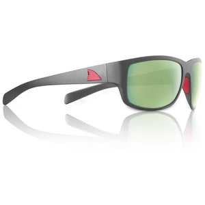 RedFin Polarized Fishing Polarized Sunglasses Matte Gray-Seagrass Amelia