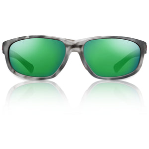 RedFin Polarized Sunglasses Black Tortoise-Mangrove Green Jekyll
