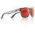RedFin Polarized Sunglasses Matte Gray-Hull Red Tybee