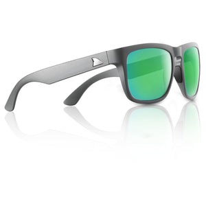 RedFin Polarized Sunglasses Matte Gray-Mangrove Green Tybee