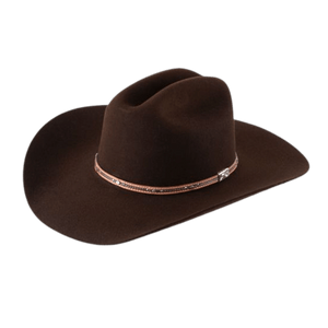RESISTOL Hats Resistol George Strait Kingman 6X Chocolate Brown Felt Western Hat RFKGMN 524022