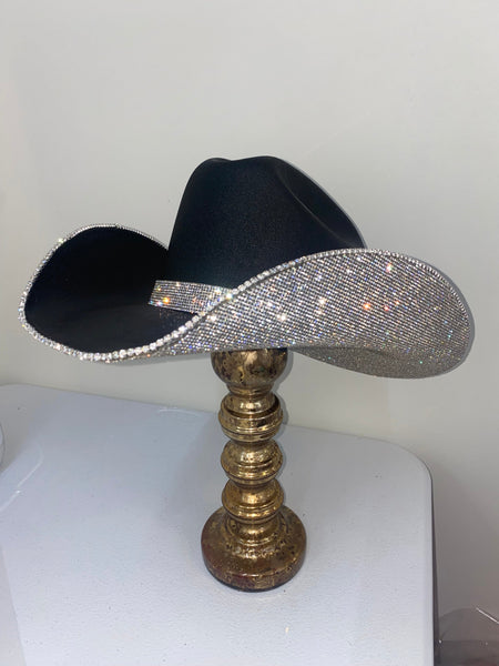 4661 Women\'s Cowgirl Hat Rhinestone Western Wide Brim Cowboy Hats Royal Amazon.com: Ruluti Tiara Cowboy Hat Blue Cowgirl Hat Non  main image 4