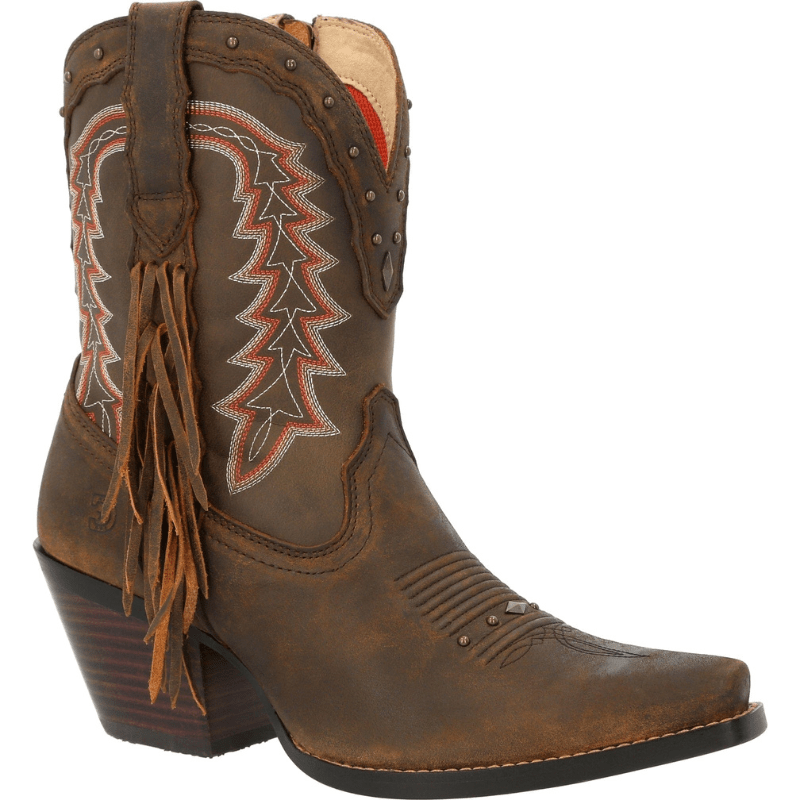 ROCKY BRANDS Boots Durango Women's Crush Roasted Pecan Western Bootie DRD0430