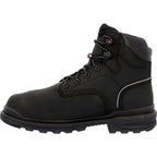 ROCKY BRANDS Boots Rocky Brands Men's Black Rams Horn Waterproof Composite Toe Internal Met Guard Work Boot RKK0393