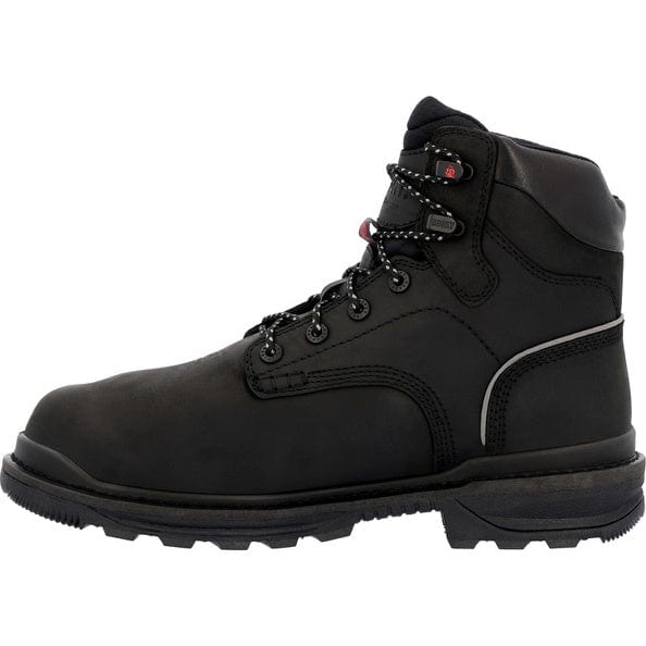 ROCKY BRANDS Boots Rocky Brands Men's Black Rams Horn Waterproof Composite Toe Internal Met Guard Work Boot RKK0393