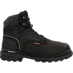 ROCKY BRANDS Boots Rocky Brands Men's Black Rams Horn Waterproof Composite Toe Internal Met Guard Work Boot RKK0393