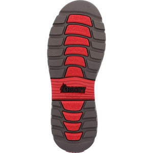 ROCKY BRANDS Boots Rocky Brands Men's Chelsea Worksmart Brown Waterproof Composite Toe Work Boot RKK0400