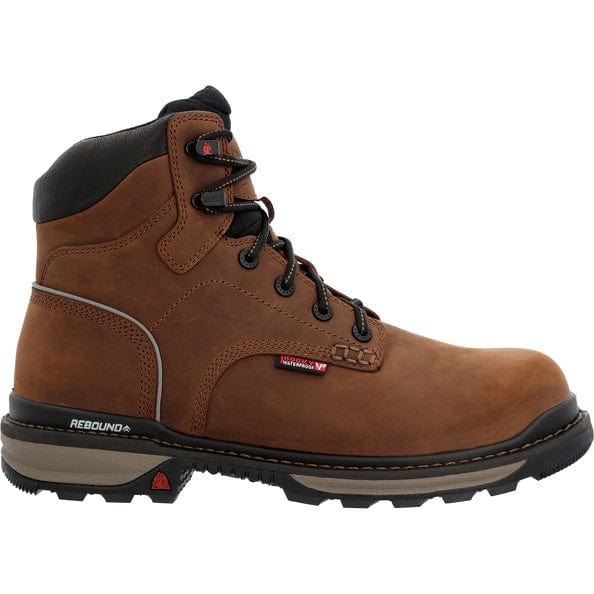 Rockyard Rodeo 荒岩乗り TOP4 CF 未使用 FaB Rocky Men's Crazy Horse Rams Horn Waterproof Composite Toe Work