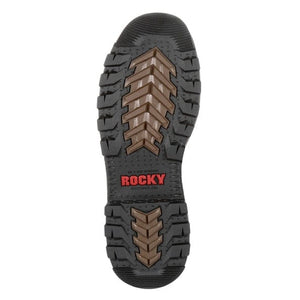 ROCKY BRANDS Boots Rocky Brands Men's Dark Brown Rams Horn Waterproof Composite Toe Work Boot RKK0257