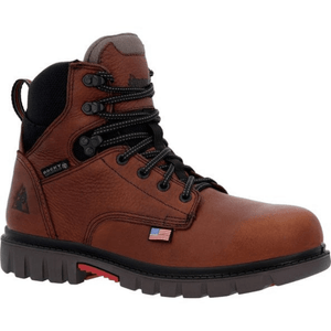 ROCKY BRANDS Boots Rocky Men's Worksmart Brown Waterproof Composite Toe Work Boot RKK0401