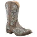 Roper Boots Roper Little Kids Riley Brown Snip Toe Western Boots 09-018-1566-2025 BR