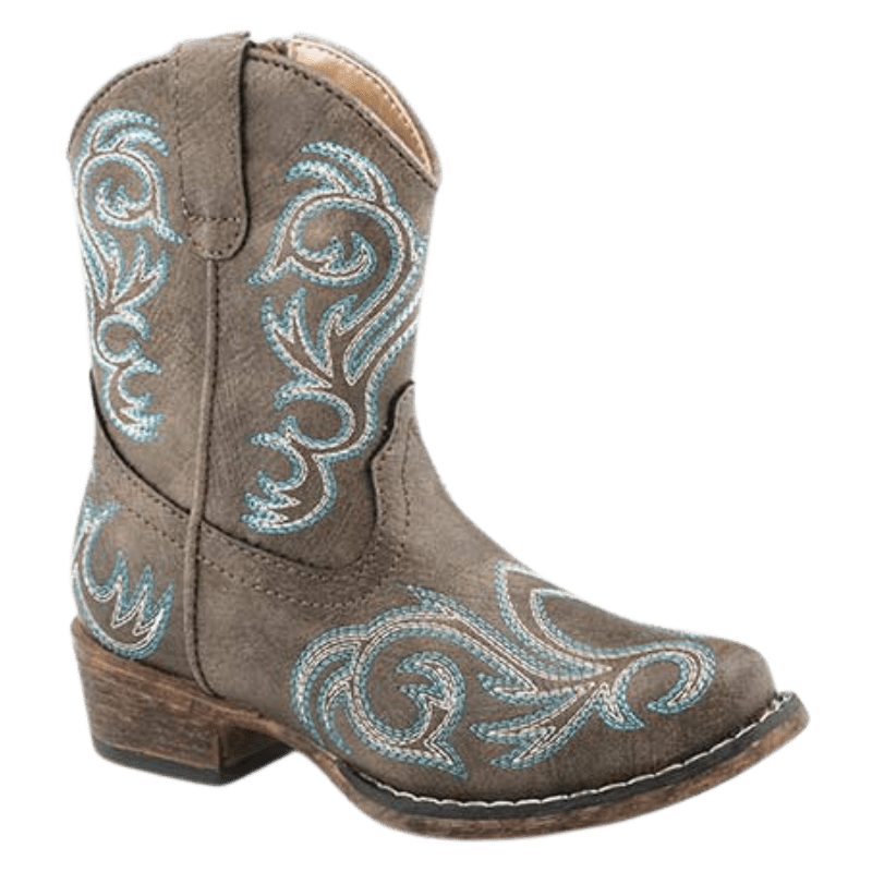 Roper Toddler Riley Brown Snip Toe Western Boots 09-017-1566-2025 BR ...
