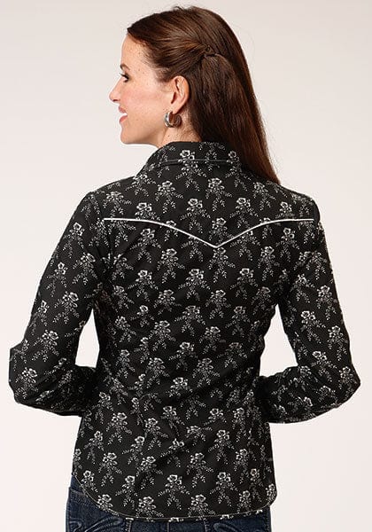 ROPER Ladies - Shirt - Woven - Long Sleeve - Snap 01-050-0086-0705 BL