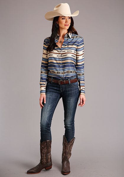 ROPER Shirts INDIGO SERAPE 11-050-0590-6040 BU