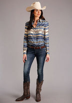 ROPER Shirts INDIGO SERAPE 11-050-0590-6040 BU