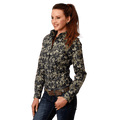 Roper Shirts Roper Women's Vintage Dark Floral Print Long Sleeve Western Snap Shirt 01-050-0019-0709 BL