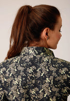 Roper Shirts Roper Women's Vintage Dark Floral Print Long Sleeve Western Snap Shirt 01-050-0019-0709 BL