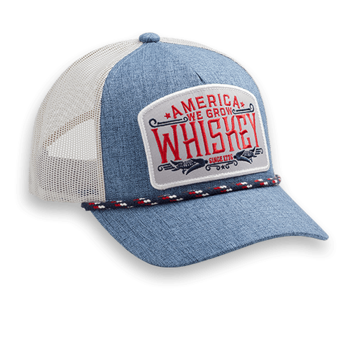 Rural Cloth Hats We Grow Whiskey Hat-Blue/White