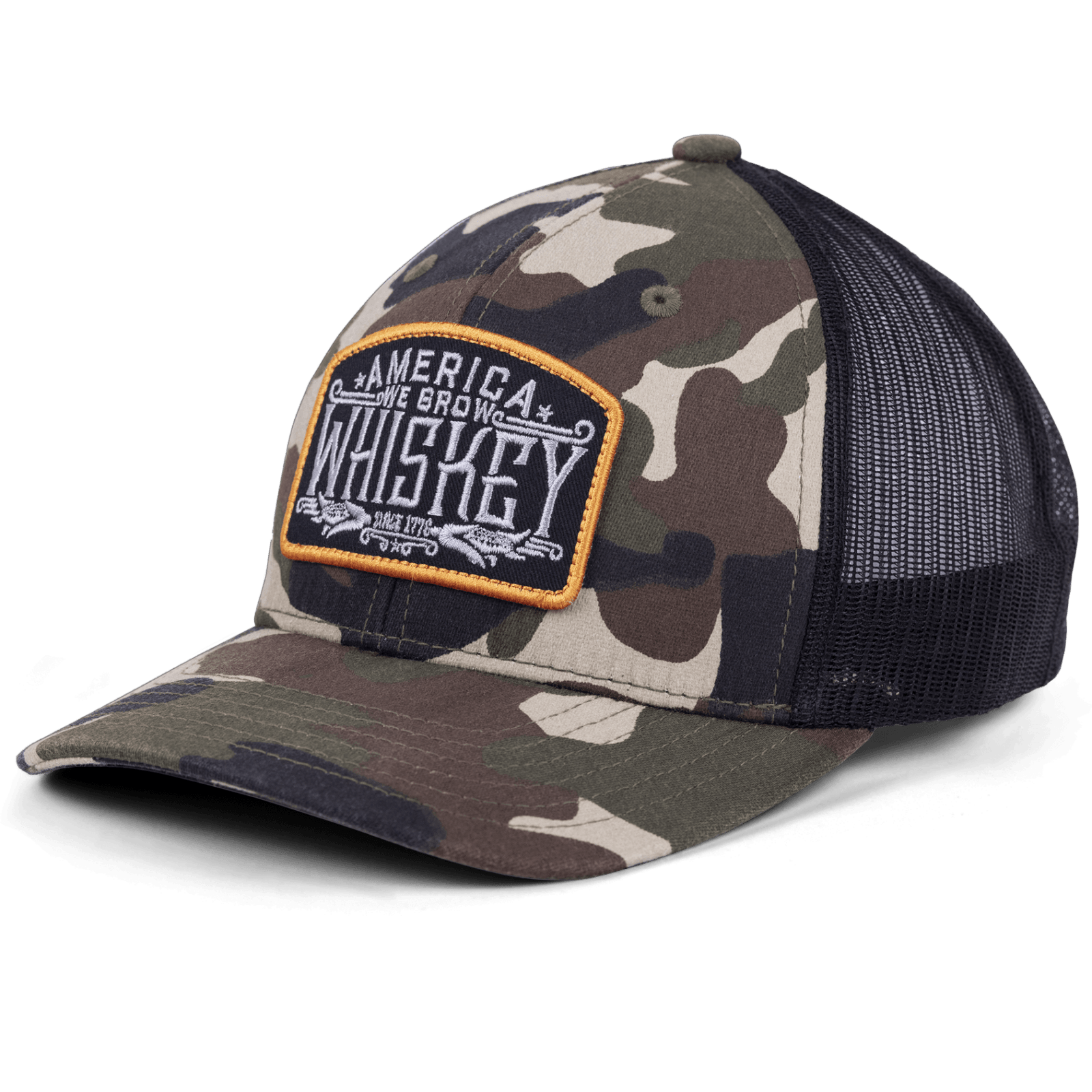 Rural Cloth Hats We Grow Whiskey Hat-Camo