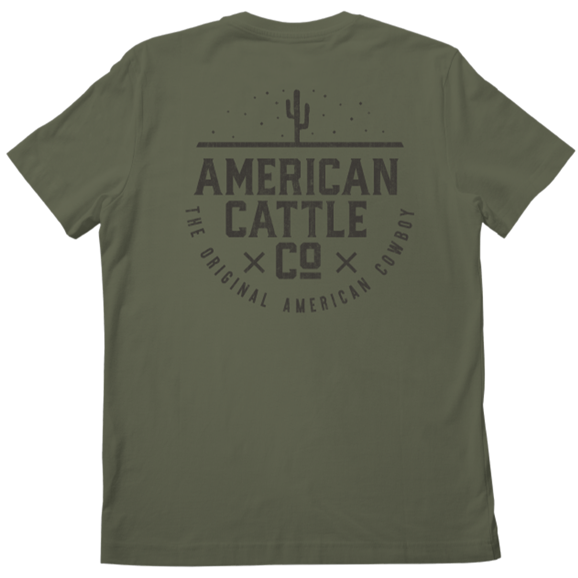 Rural Cloth Shirts Cactus Tee-Military Green Frost