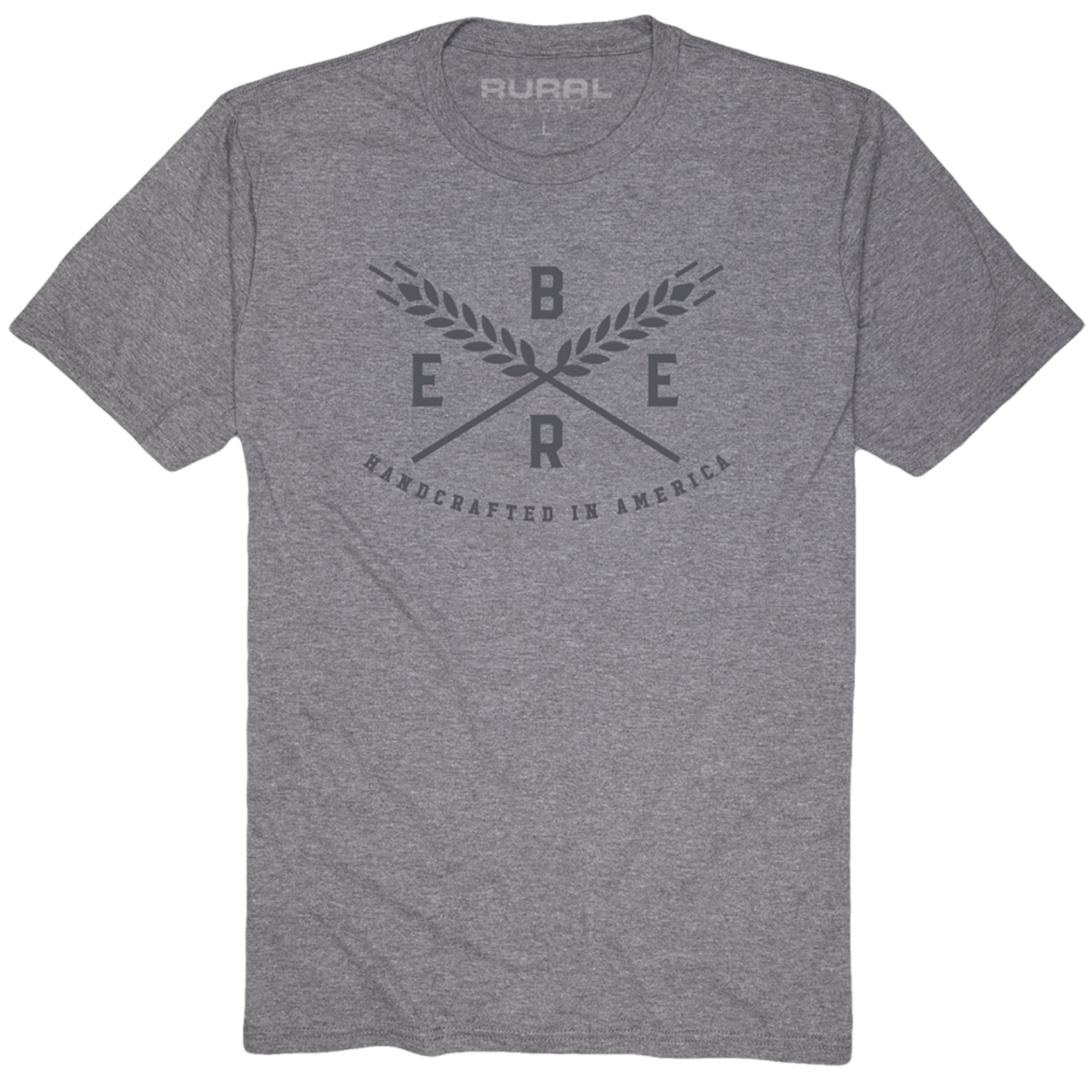Rural Cloth Shirts Handcrafted Tee-Heathered Gray