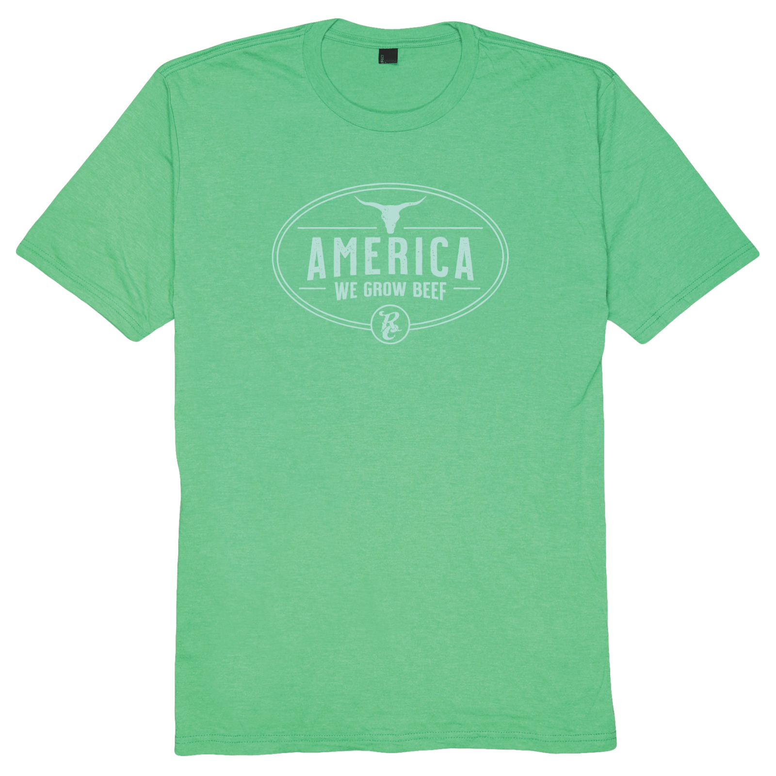 Rural Cloth Shirts We Grow Beef-Green Frost