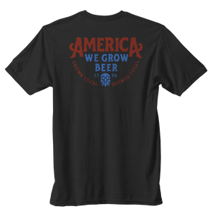 Rural Cloth Shirts We Grow Beer - Craft - Black