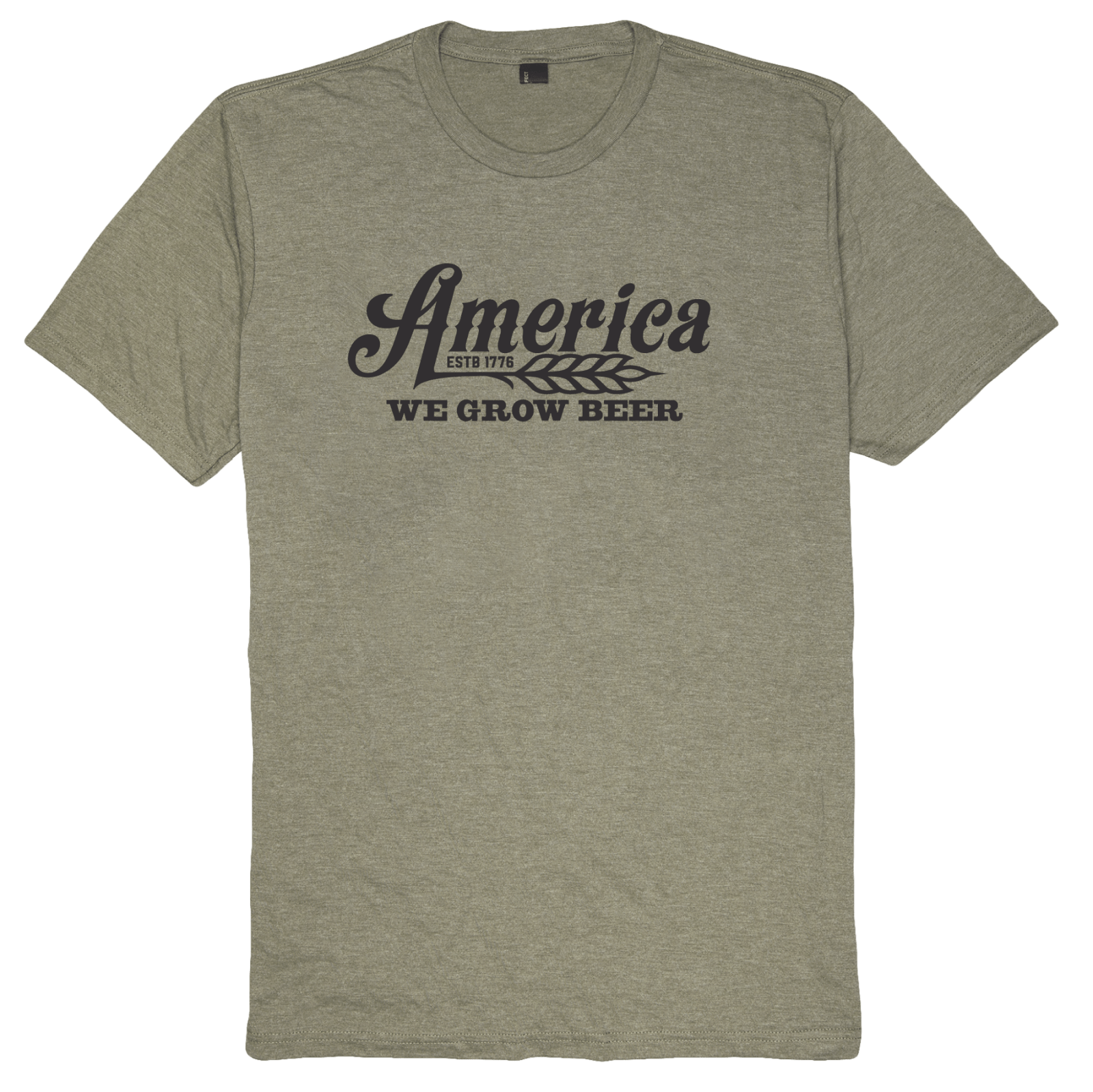 Rural Cloth Shirts We Grow Beer-Military Green Frost