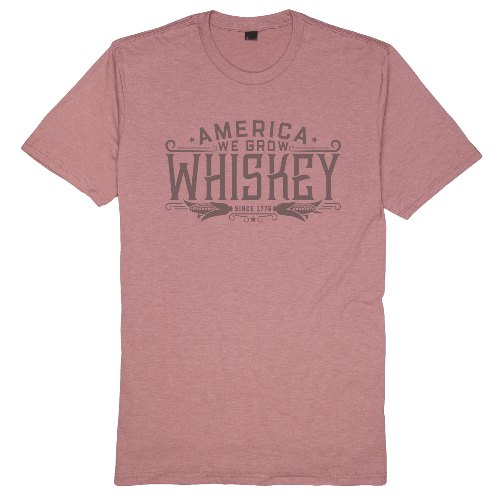 Rural Cloth Shirts We Grow Whiskey Tee-Blush Frost