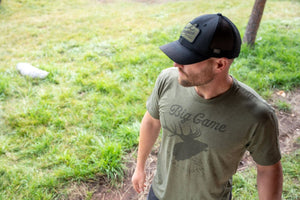 Rural Cloth T-Shirt Big Game Tee-Military Green Frost