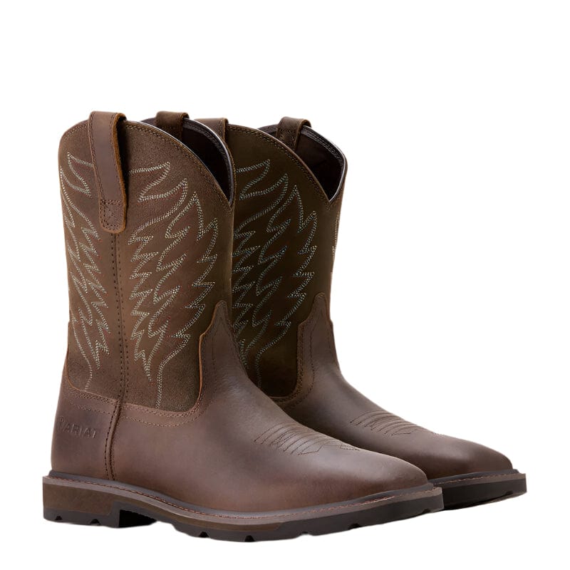 Russell's Western Wear, Inc. Ariat Men's Groundbreaker Brown Work Boot 10020059