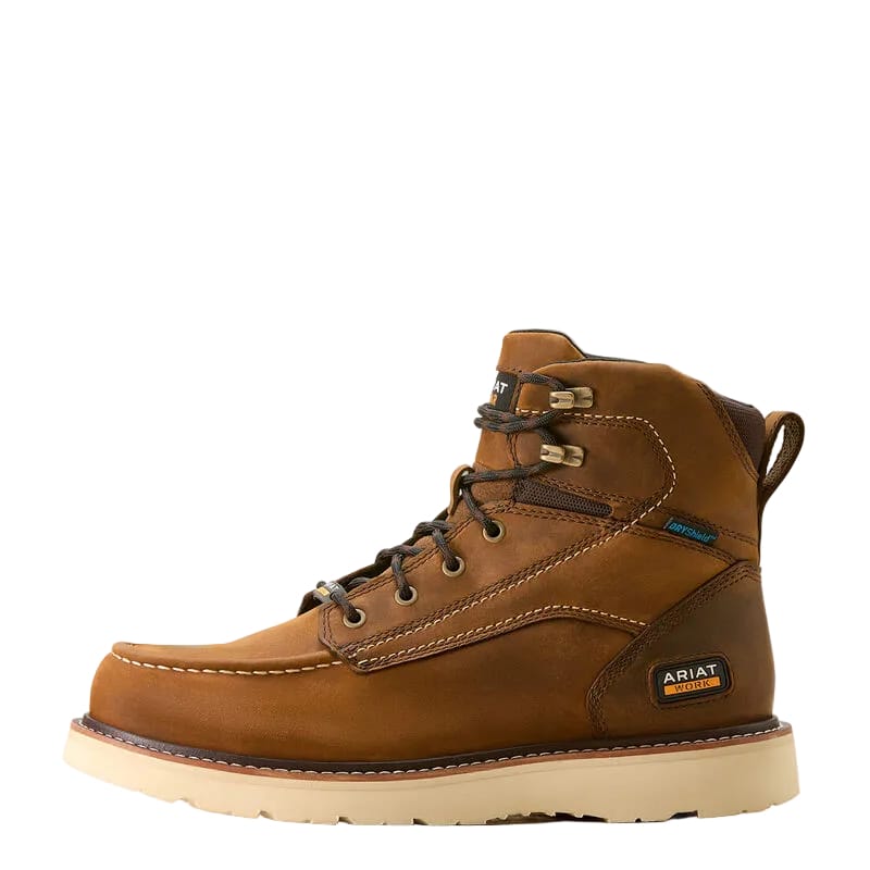 Russell's Western Wear, Inc. Boots Ariat Men's Distressed Brown Rebar 6" Waterproof Work Boot 10053614