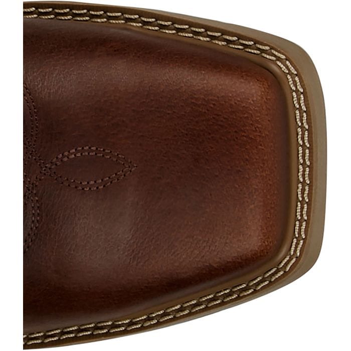 Russell's Western Wear, Inc. Boots Justin Men's Pecan Brown Stampede Daywork Waterproof Steel Toe Work Boots SE4243