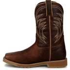 Russell's Western Wear, Inc. Boots Justin Men's Pecan Brown Stampede Daywork Waterproof Steel Toe Work Boots SE4243