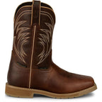 Russell's Western Wear, Inc. Boots Justin Men's Pecan Brown Stampede Daywork Waterproof Steel Toe Work Boots SE4243
