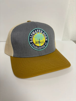 Saltwater Born Accessories Charleston, SC Structured Mesh Trucker Hat
